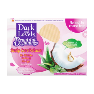 dark and lovely beautiful beginnings scalp care relaxer gentle hair straightening system no lye kit