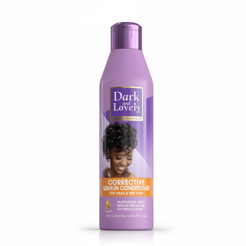 Dark and Lovely corrective leave in conditioner for soft shiny smooth hair