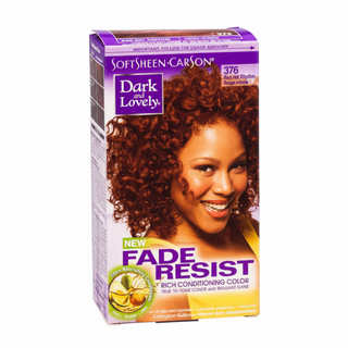 dark and lovely fade resist 376 red hot rhythm conditioning permanent hair color for vibrant soft shiny healthy looking red hair