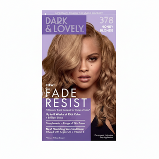 dark and lovely fade resist 378 honey blonde conditioning permanent hair color for soft shiny healthy looking blonde hair