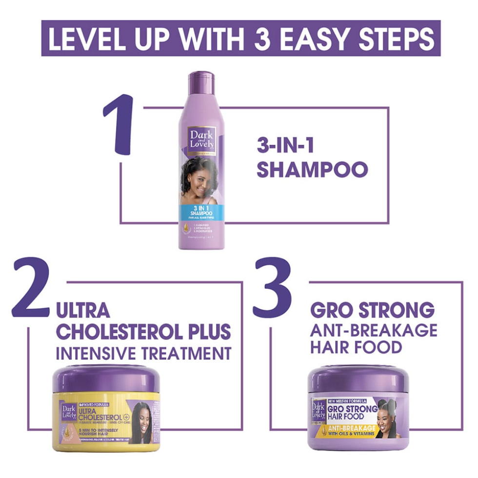 dark and lovely gro strong anti breakage hair food 250ml strengthen nourish scalp hair care