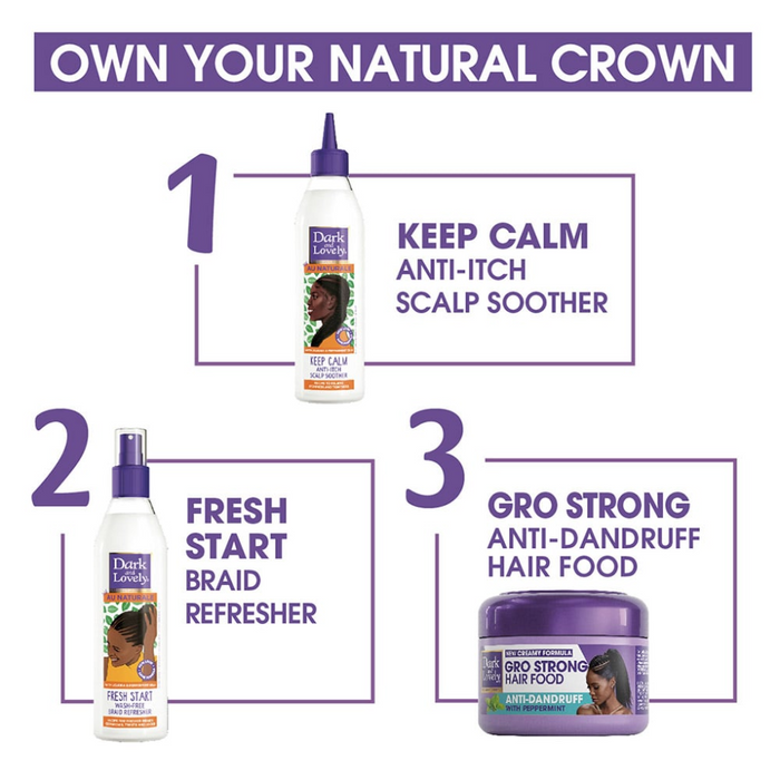 Dark & Lovely Gro Strong Anti-Dandruff Hair Food 250ml | Peppermint Scalp Care