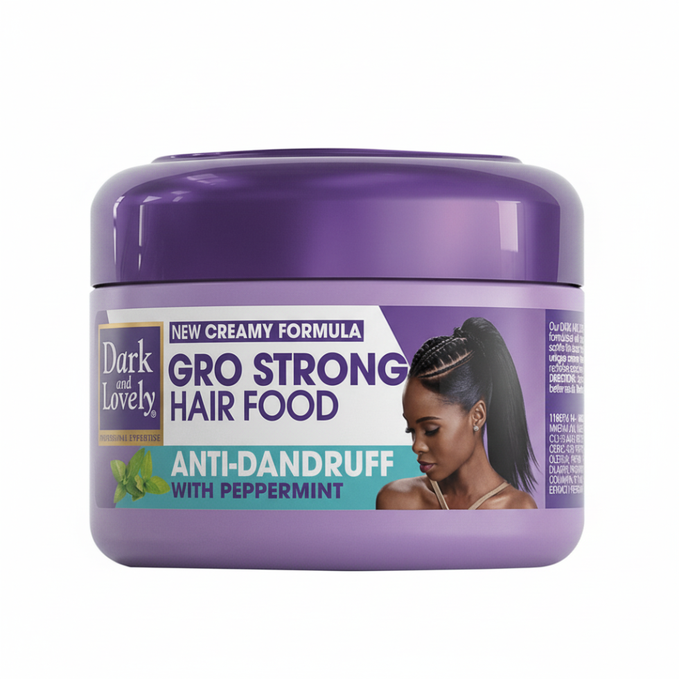 dark and lovely gro strong anti dandruff hair food 250ml peppermint scalp care reduce flakes nourish hair