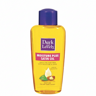 dark and lovely moisture plus satin oil 125ml shea butter shine moisture hair oil frizz control