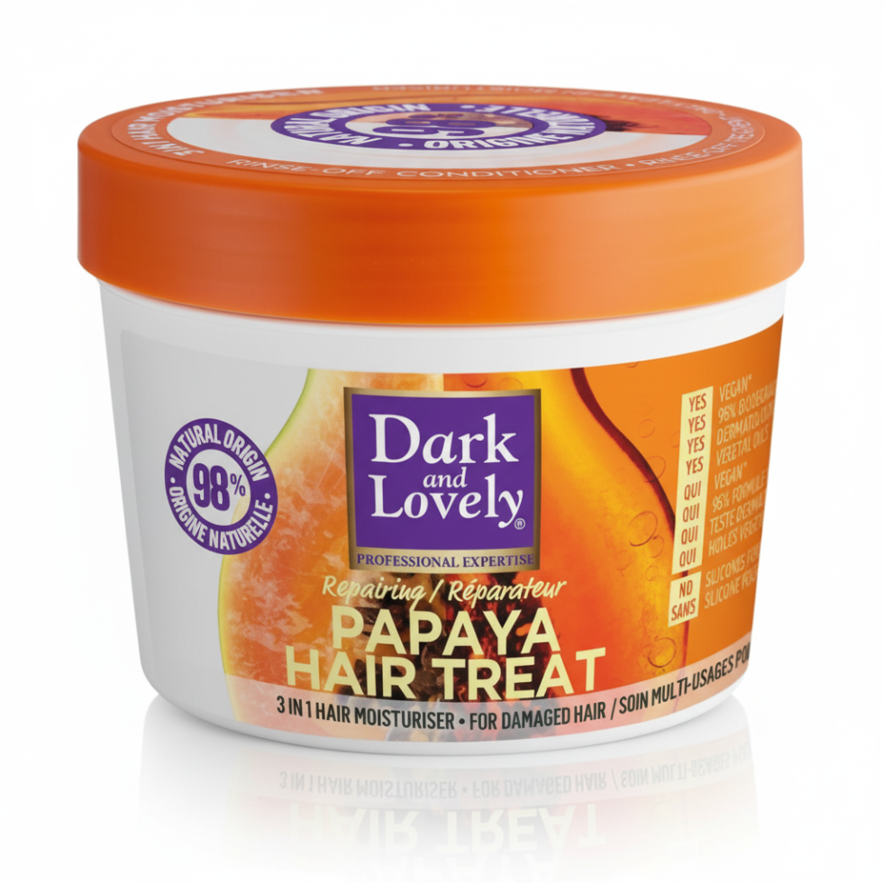 dark and lovely repair papaya hair treatment 390ml repair damaged hair deep conditioning mask