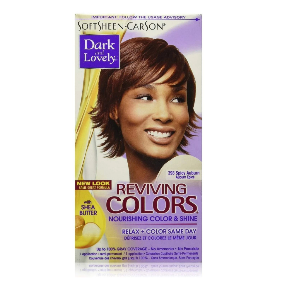 dark and lovely reviving colors nourishing hair color shine treatment vibrant semi permanent hair dye