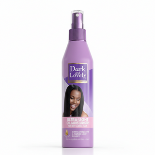 dark and lovely ultra light oil moisturiser 250ml moisture shine dry hair lightweight frizz control