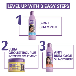 dark and lovely 3 in 1 shampoo cleanse detangle moisturise hair soft smooth healthy hair care