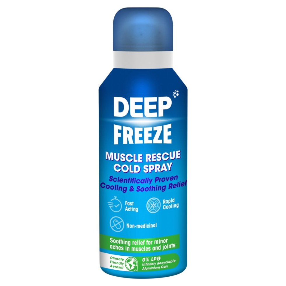 deep freeze muscle rescue cold spray fast pain relief cooling therapy 72.5ml
