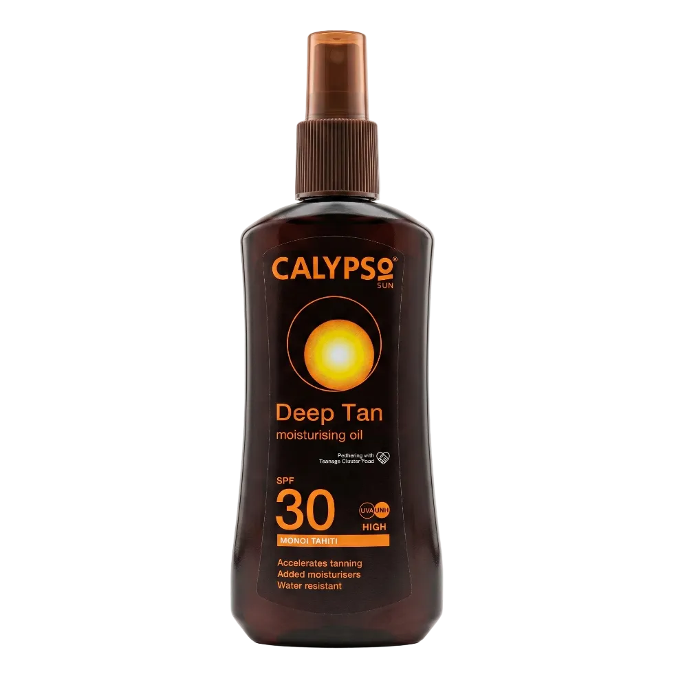 Deep Tan oil spray SPF 30 200ml for tanning, hydration and sun protection