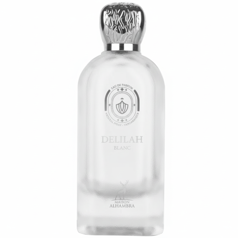 delilah blanc edp 100ml maison alhambra floral fruity women perfume peach orange blossom vanilla musk
