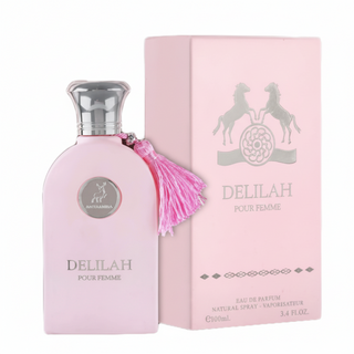 delilah pour femme edp 100ml maison alhambra floral fruity women perfume lychee rose vanilla musk
