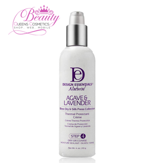 Design Essentials Natural Agave & Lavender Weightless Thermal Protectant Creme 4oz | Heat & Frizz Protection