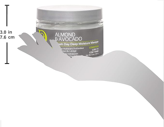 Design Essentials Natural Almond & Avocado Wash Day Deep Moisture Masque 12oz | Condition Curly & Coily Hair