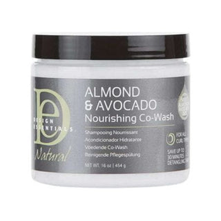 design essentials almond avocado nourishing co wash for gentle cleansing hydrating soft smooth frizz free hair