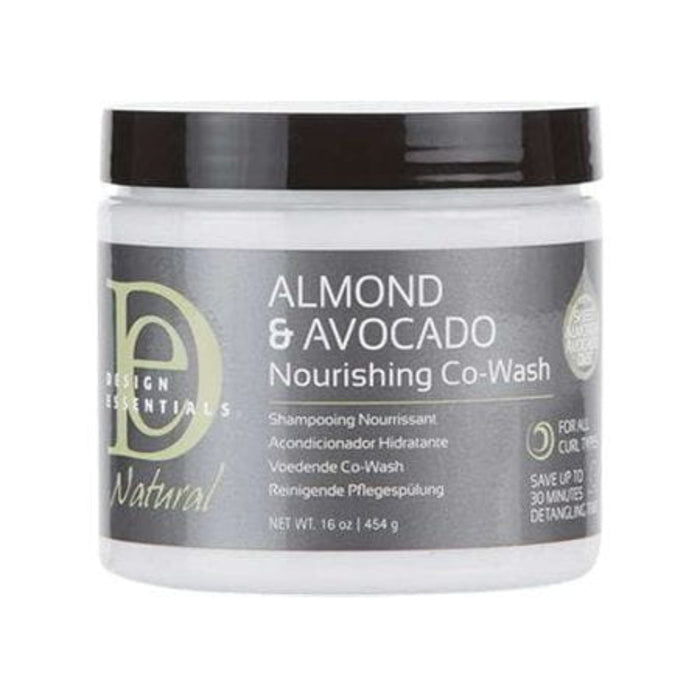 Design Essentials Almond & Avocado Co-Wash 454g | Cleanse & Hydrate Hair