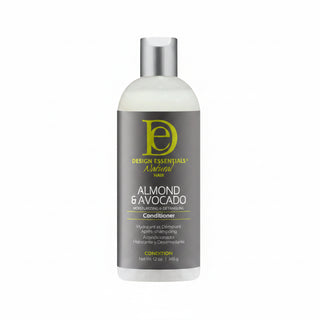 design essentials almond avocado moisturizing detangling conditioner for soft frizz free smooth healthy curls