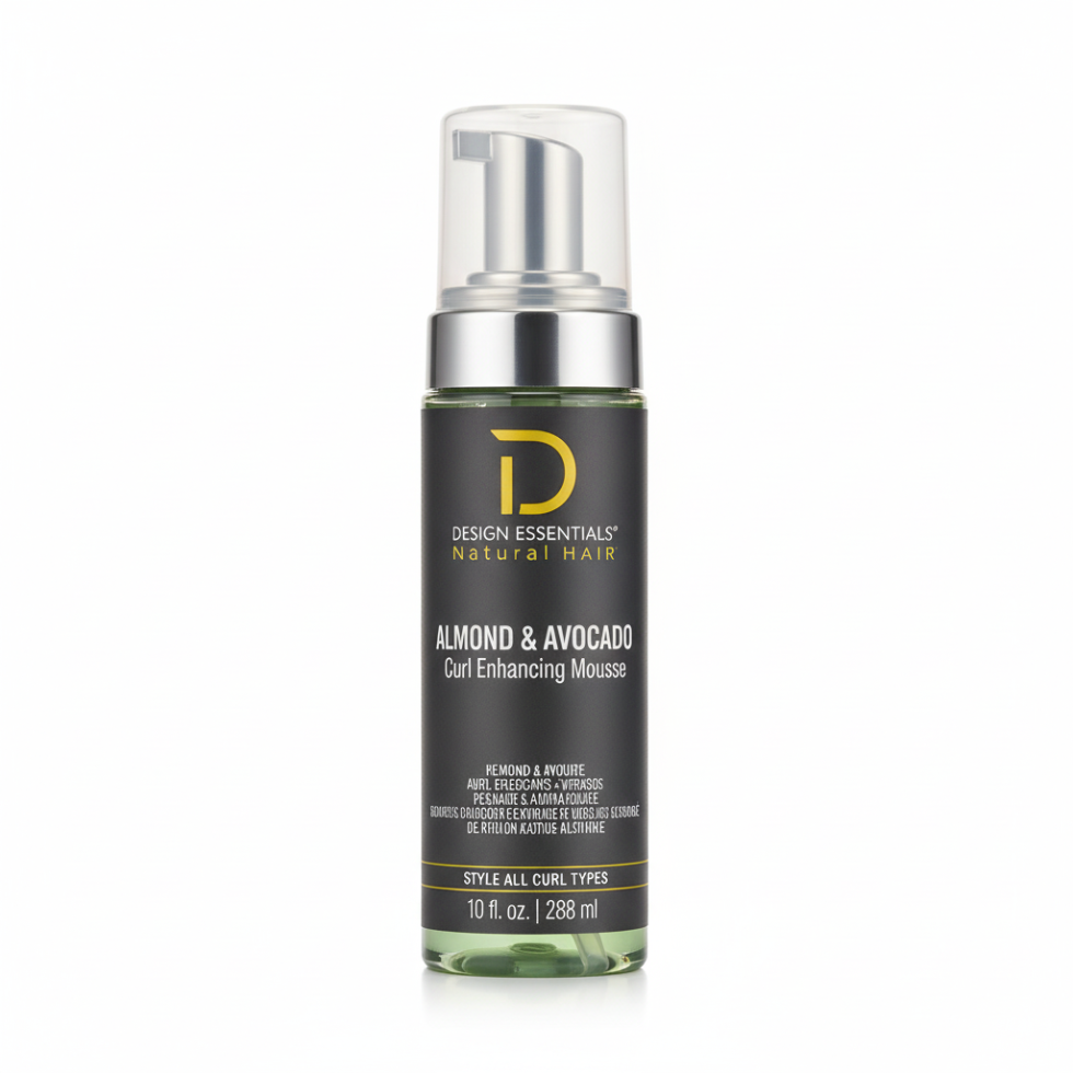 Design Essentials curl enhancing mousse for frizz free soft defined bouncy curls
