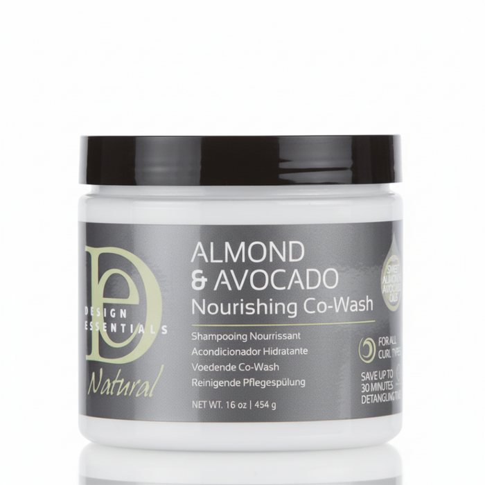 Design Essentials Almond & Avocado Nourishing Co-Wash 16oz | Hydrate & Detangle