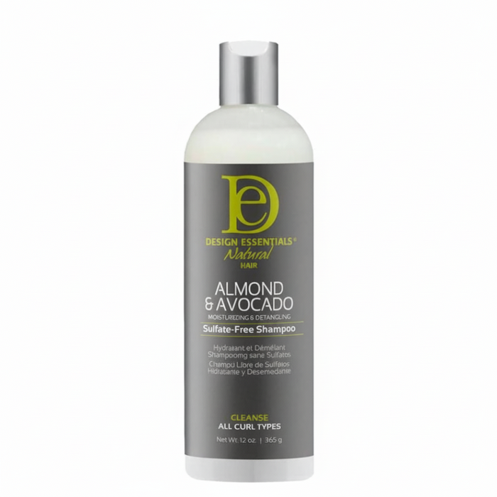 Design Essentials Almond & Avocado Sulfate-Free Shampoo 12oz | Hydrating Cleanse