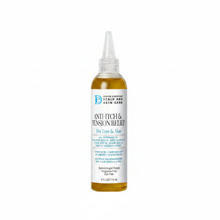 design essentials anti itch tension relief tea tree aloe for scalp skin soothing hydration cooling non greasy formula