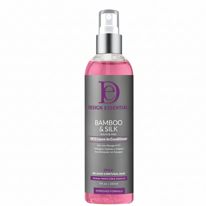 Design Essentials Bamboo & Silk HCO Leave-In Conditioner 8oz | Strength & Moisture