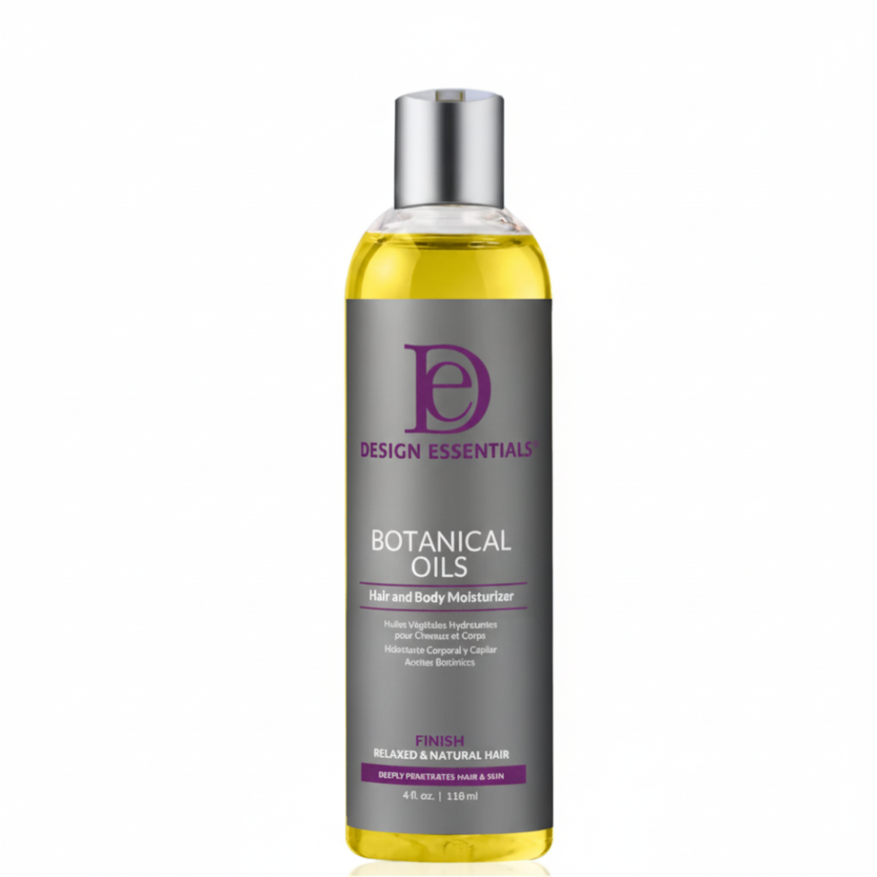 design essentials botanical oils hair and body moisturizer for shine seal soft smooth hydrated hair and skin