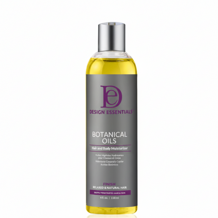 design essentials botanical oils hair and body moisturizer for shine seal soft smooth hydrated hair and skin