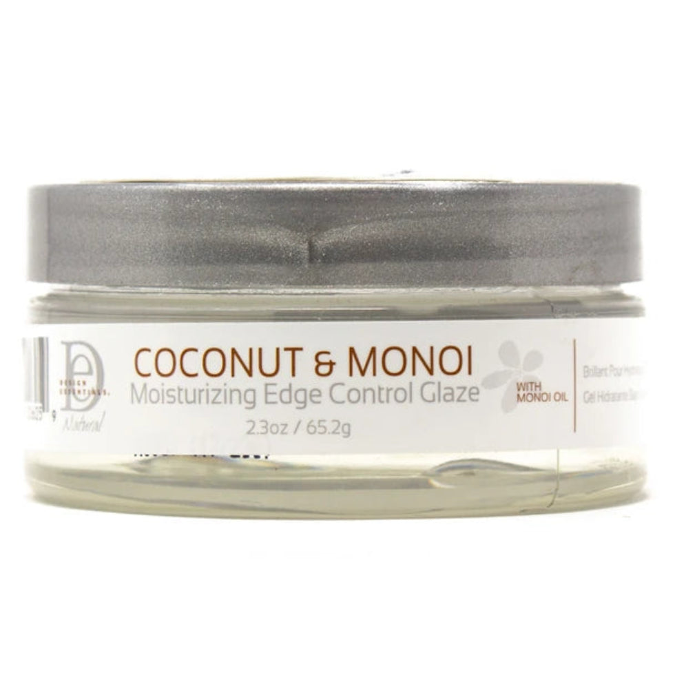 design essentials coconut monoi edge control glaze smooth flexible hold frizz control shiny edges