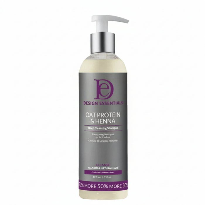Design Essentials Oat Protein & Henna Shampoo 12oz | Volume & Strength