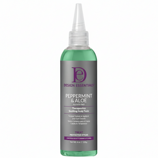 design essentials peppermint aloe scalp tonic for soothing no rinse scalp hydration and itch relief