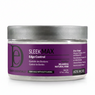 design essentials sleek max edge control for maximum hold intense shine smooth frizz free defined edges
