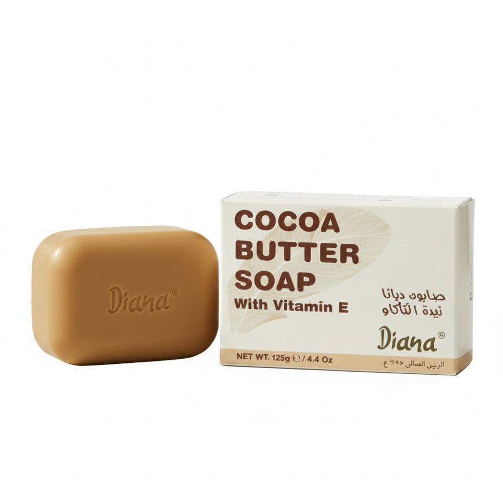 diana cocoa butter soap 125g with vitamin e moisturizing nourishing cleansing bar for soft skin
