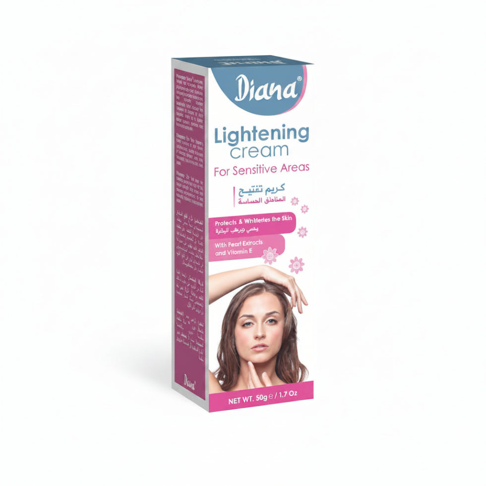 diana sensitive area cream 50g gentle brightening cream for even tone soft smooth skin