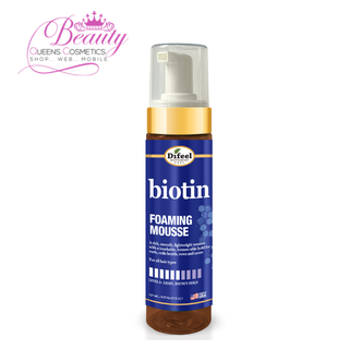 Difeel Biotin Foaming Mousse 8oz | Lightweight, Bouncy Hold & Frizz Control