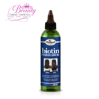 Difeel Biotin Premium Hair Oil 8oz | Thickening & Scalp Nourishing Oil