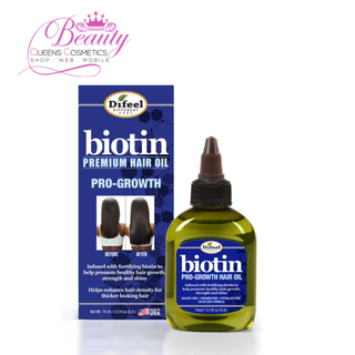 Difeel Biotin Premium Hair Oil Pro-Growth Hair Oil 75ml | Strengthen, Nourish & Promote Hair Growth