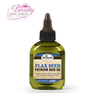 Difeel Flax Seed Premium Hair Oil 2.5oz | Moisturizes, Strengthens & Smooths Hair