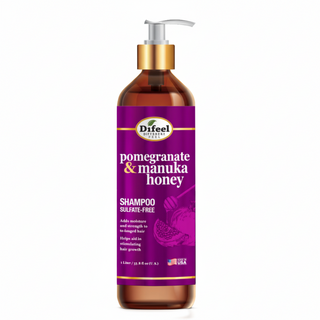 Pomegranate and Manuka honey sulfate-free shampoo for soft shiny healthy hair
