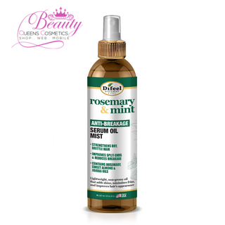 Difeel Rosemary & Mint Anti-Breakage Serum Oil Mist 8oz | Strengthen & Shine Hair