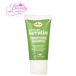 Difeel Vegan Keratin Smoothing Shampoo 2.5oz | Anti-Frizz Color Safe