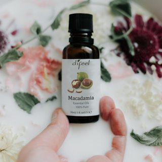 Difeel 100 percent pure macadamia essential oil 30ml skin hair and aromatherapy natural nourishing oil