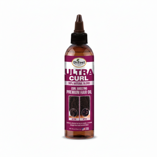 Natural curl boosting hair oil for hydration, frizz control and defined bouncy curls