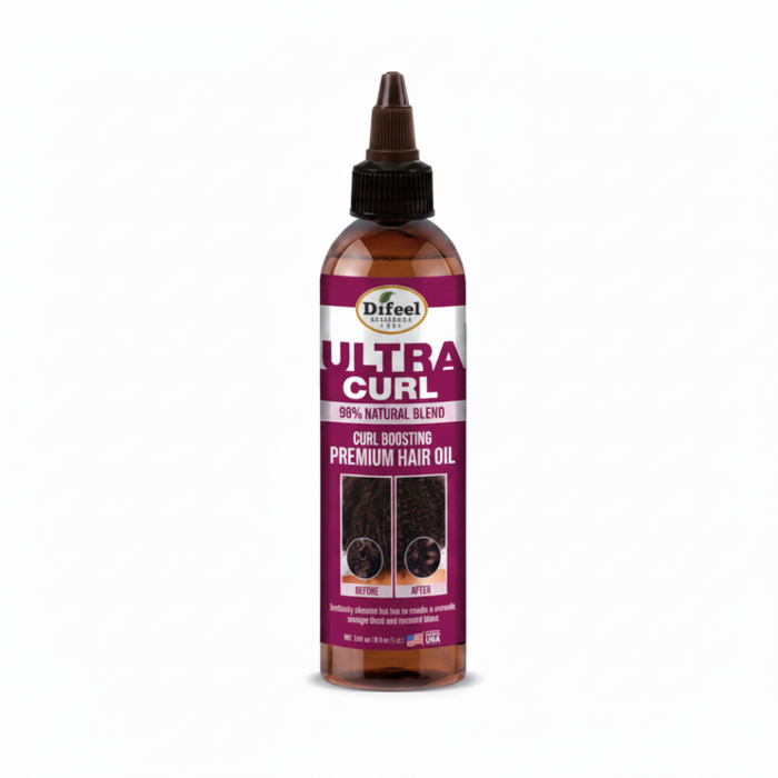 Natural curl boosting hair oil for hydration, frizz control and defined bouncy curls