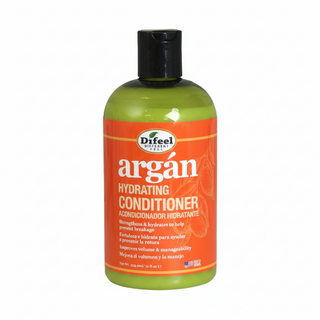 Difeel argan hydrating conditioner 12oz sulfate free argan oil care for dry frizzy hair smooth and soft hair treatment