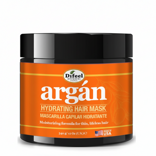 Difeel argan hydrating hair mask 12oz deep repair treatment for dry damaged frizzy hair care