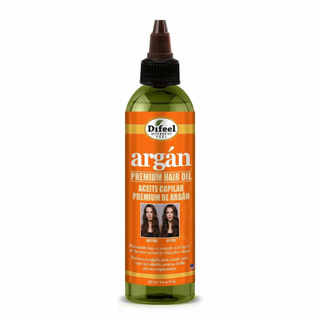 Difeel argan hydrating premium hair oil 8oz repair and shine dry frizzy hair nourishing care oil