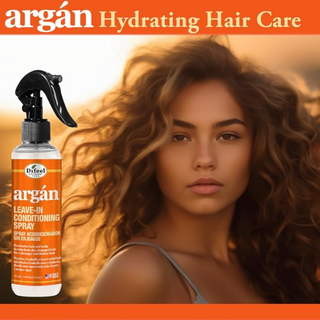Difeel argan oil leave in conditioner spray 6oz frizz control smooth and hydrated hair care spray