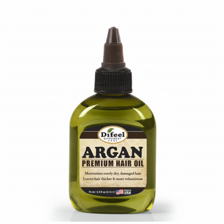 Difeel argan premium hair oil 75ml moisturizes strengthens and adds shine for smooth healthy hair care