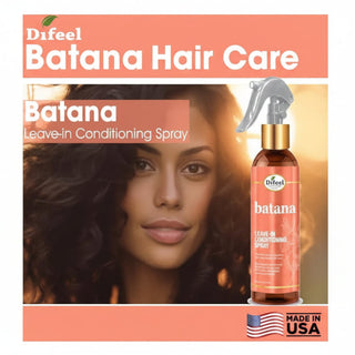 Difeel batana leave in conditioning spray 8oz frizz control smooth and hydrated hair care spray